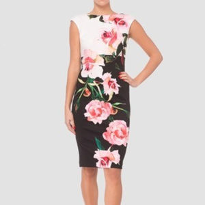 Joseph Ribkoff Black/White Floral Dress